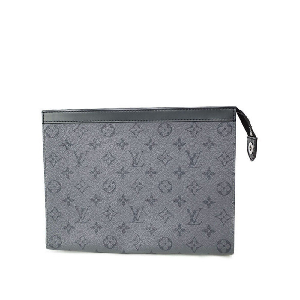 Louis Vuitton Monogram Eclipse Black Reverse Pochette Voyage Clutch Bag